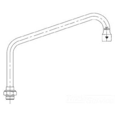 Click here to see T&S Brass 015499-40 T&S BRASS 015499-40 B-2347-09 SWING NOZZLE ASSEMBLY W/ B-0199-01 AERATOR