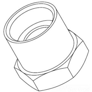 Click here to see T&S Brass 016281-25 T&s Brass 016281-25 Adapter: 7/8-20UN Female X 3/4-14UN Female