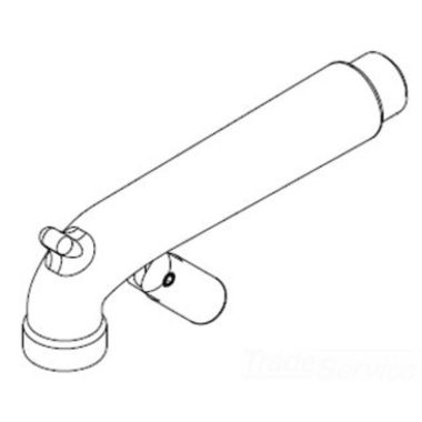 Click here to see T&S Brass 016450-40 T&S Brass 016450-40 Spout Assembly, Polished Chrome, Bottom Mount, Clevis, Roll Pin
