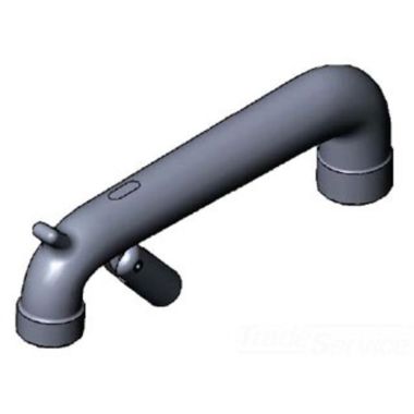 Click here to see T&S Brass 016844-25 T&S Brass 016844-25 B-0650 Spout Assembly, Rough Chrome, Bottom Mount, Clevis, Roll Pin