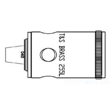Click here to see T&S Brass 255L-F05 T&S BRASS 255L-F05 VARI-FLO NSRT HOT 0.40 GPM