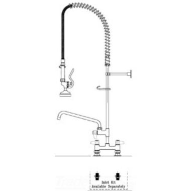 Click here to see T&S Brass 5PR-6D12 T&S Brass 5PR-6D12 Pre-rinse Unit w/ 12