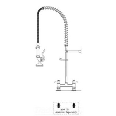 Click here to see T&S Brass 5PR-7D00 T&S BRASS 5PR-7D00 EQUIP PRE-RINSE:180MM C/C RIGID BASE,18