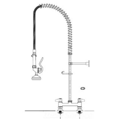 Click here to see T&S Brass 5PR-7D00-EZ-EE T&S BRASS 5PR-7D00-EZ-EE EQUIP PRE-RINSE: 180MM EZ-INSTALL BASE FCT,18