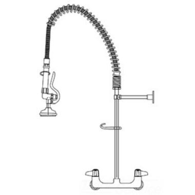 Click here to see T&S Brass 5PR-8WLS00 T&S Brass 5PR-8WLS00 Pre-rinse Unit