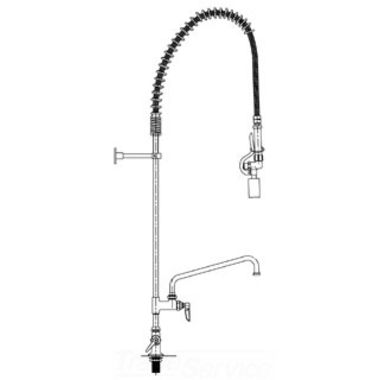 Click here to see T&S Brass B-0113-12-CR-BC T&S Brass B-0113-12-CR-BC Pre-rinse Unit