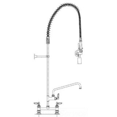 Click here to see T&S Brass B-0123-12-CR-BC T&S Brass B-0123-12-CR-BC EasyInstall Pre-rinse Unit