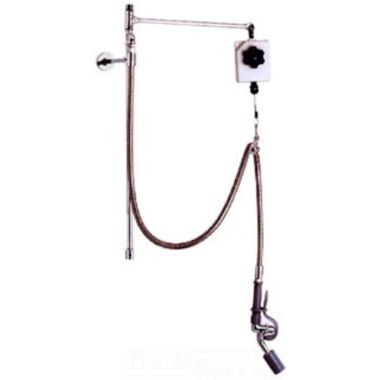 Click here to see T&S Brass B-0126-VBR T&S Brass Pre-rinse Retro-Fit Kit w/ Balancer, Brass, Angled Valve, 0.65 GPM, Wall Bracket, VB Hose, Less Base - B-0126-VBR