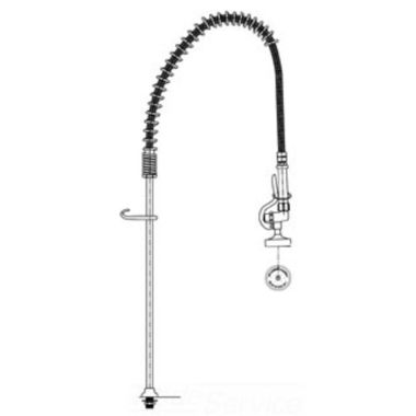Click here to see T&S Brass B-0143-01 T&S BRASS B-0143-01 PRE-RINSE RISER ASSEMBLY, SPRING ACTION, 1/2