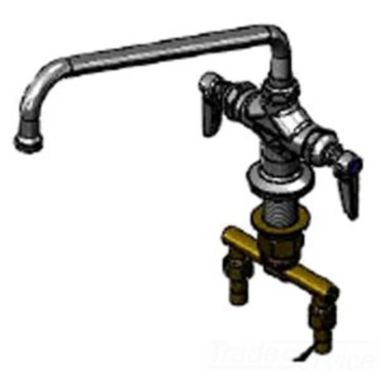 Click here to see T&S Brass B-0201-M T&S BRASS B-0201-M Double Pantry Faucet, Single Hole Base, 4