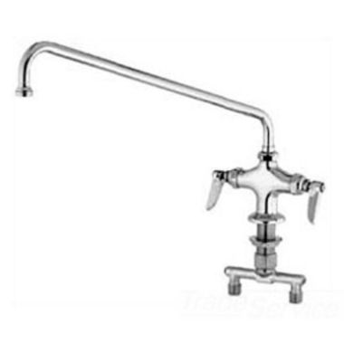 Click here to see T&S Brass B-0201-01 T&S BRASS B-0201-01 Double Pantry Faucet, Single Hole Base, 4