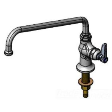 Click here to see T&S Brass B-0206-M T&S BRASS B-0206-M Deck-Mount Single Pantry Faucet, Single Hole Base