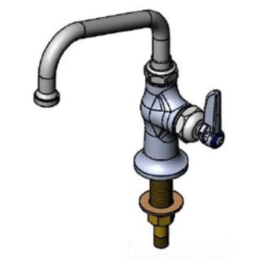 Click here to see T&S Brass B-0207-CR T&S BRASS B-0207-CR SINGLE TEMP DECK MOUNT FAUCET W/ CERAMA CARTRIDGE & 6