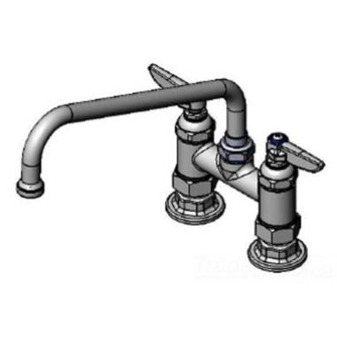 Click here to see T&S Brass B-0226-CC T&S Brass Double Pantry Faucet, Deck Mount, 4 Inches Centers - B-0226-CC