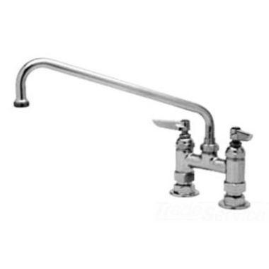 Click here to see T&S Brass B-0225-CR-LN T&S Brass B-0225-CR-LN Double Pantry Base Faucet, Swivel Outlet, Deck Mount, 4