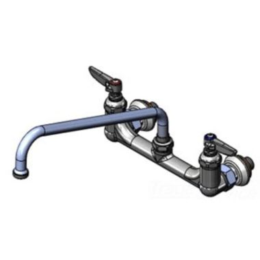 Click here to see T&S Brass B-0231-EEM T&S BRASS B-0231-EEM Double Pantry Faucet, Wall Mount, 8