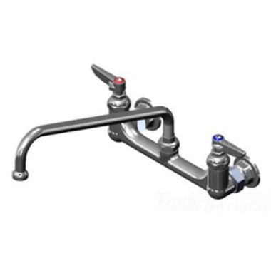 Click here to see T&S Brass B-0231-M T&S BRASS B-0231-M Double Pantry Faucet, Wall Mount, 8