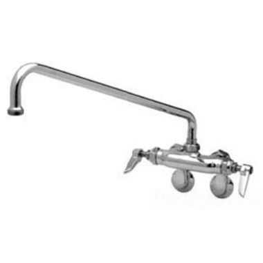 Click here to see T&S Brass B-0235-01 T&S Brass B-0235-01 Double Pantry Faucet, Wall Mount, Adjustable Centers, 6
