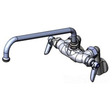 Click here to see T&S Brass B-0236 T&S BRASS B-0236 Wall Mount Double Pantry Faucet, Adjustable Centers