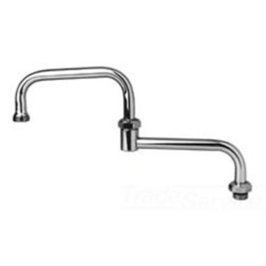 Click here to see T&S Brass B-0250-BRASS T&S BRASS B-0250-BRASS Double Pantry Faucet, Single Hole Base, 4