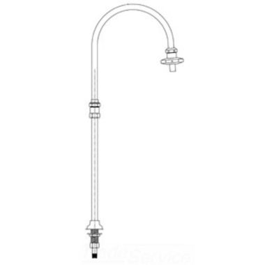 Click here to see T&S Brass B-0253 T&S BRASS B-0253 RIGID DECK MOUNT BASE,ELEVATED SWING NOZZLE,HEAT RESISTANT