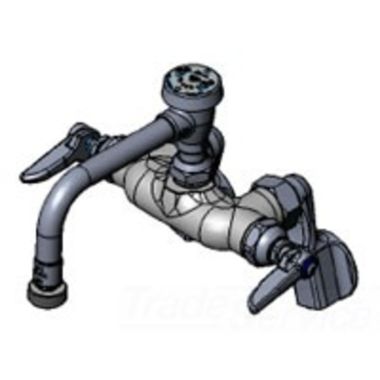 Click here to see T&S Brass B-0259 T&S BRASS B-0259 ADJUSTABLE C/C WALL MOUNT FCT, B-0409-02 VB SWING NOZZLE, GARDEN