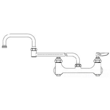 Click here to see T&S Brass B-0265-BST T&S Brass B-0265-BST Wall Mount Double Pantry Faucet