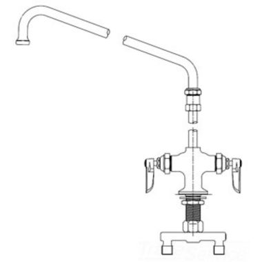 Click here to see T&S Brass B-0271 T&S BRASS B-0271 Double Pantry Faucet, Single Hole Base