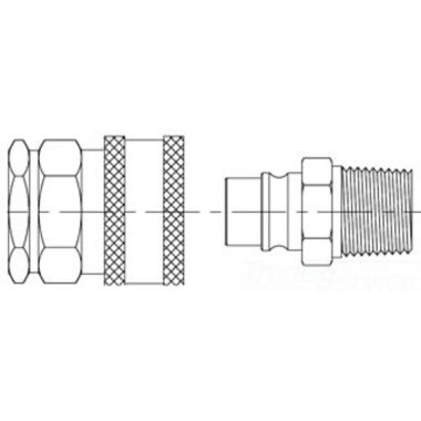 Click here to see T&S Brass B-0273-QD T&S BRASS B-0273-QD WASHDOWN QUICK-DISCONNECT, CHROME-PLATED