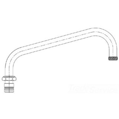 Click here to see T&S Brass B-0283 T&S BRASS B-0283 BIG-FLO SWING NOZZLE, 11-3/4