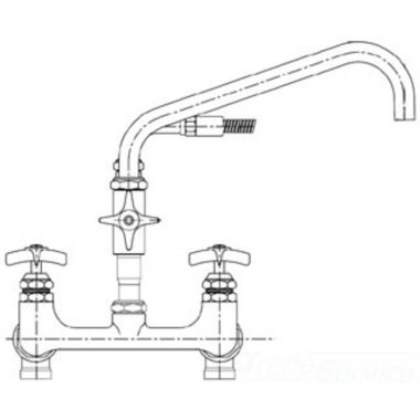 Click here to see T&S Brass B-0284 T&S BRASS B-0284 BIG-FLO MIXING FAUCET, 12