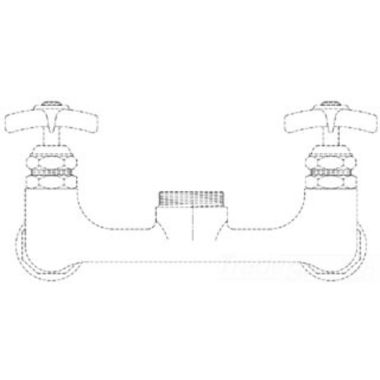 Click here to see T&S Brass B-0288 T&S Brass B-0288 Big-Flo Adapter, Swivel to Rigid Adapter