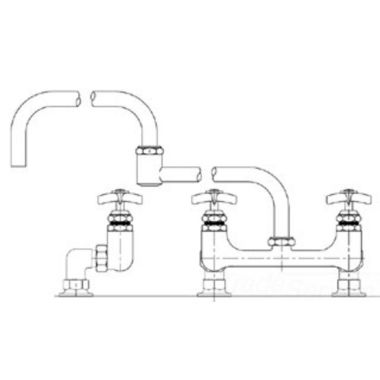 Click here to see T&S Brass B-0295 T&S BRASS B-0295 BIG-FLO MIXING FAUCET, 8