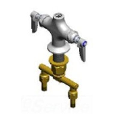 Click here to see T&S Brass B-0300-LN T&S B-0300-LN SINGLE POST TWO HANDLE VALVE