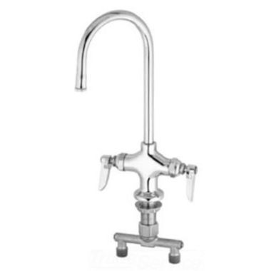 Click here to see T&S Brass B-0300-M T&S BRASS B-0300-M Double Pantry Faucet, Single Hole Base, 4
