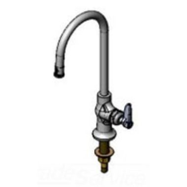 Click here to see T&S Brass B-0305-CR T&S Brass B-0305-CR Single Pantry Faucet, Deck Mount, Cerama Cartridge, Rigid Gooseneck