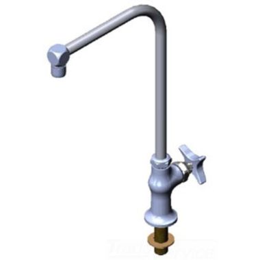 Click here to see T&S Brass B-0318-02 T&S BRASS B-0318-02 FAUCET, B-0318 MODIFIED 4-ARM HANDLE & RED INDEX & EXTENDED