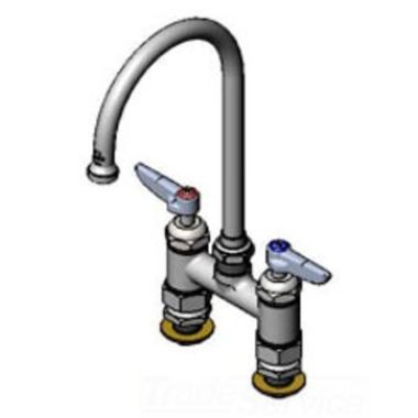 Click here to see T&S Brass B-0325-CC-CR T&S Brass B-0325-CC-CR Double Pantry Faucet with Swivel Gooseneck