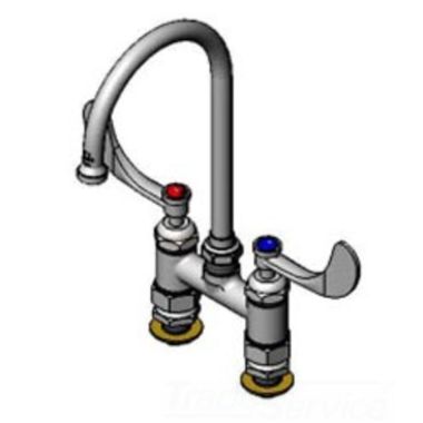 Click here to see T&S Brass B-0325-CC-CR-W4 T&S Brass B-0325-CC-CR-W4 Double Pantry Faucet with Cerama Cartridges