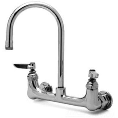 Click here to see T&S Brass B-0330-M T&S Brass B-0330-M Double Pantry Faucet with Rigid Gooseneck, Lever Handles