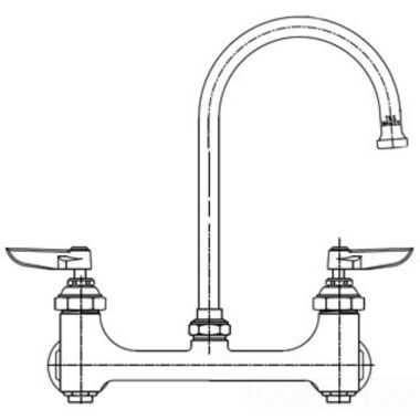 Click here to see T&S Brass B-0331-BST T&S BRASS B-0331-BST FAUCET, WALL MOUNT, 8