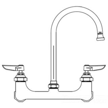 Click here to see T&S Brass B-0331-CC T&S BRASS B-0331-CC FAUCET, WALL MOUNT, 8
