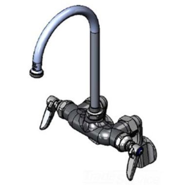 Click here to see T&S Brass B-0341 T&S BRASS B-0341 Wall Mount Double Pantry Faucet, Adjustable Centers