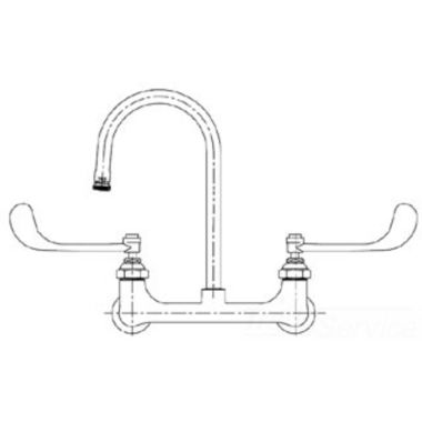 Click here to see T&S Brass B-0351 T&S Brass B-0351 Wall Mount Medical Faucet, 8