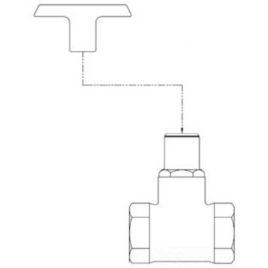 Click here to see T&S Brass B-0416 T&S Brass B-0416 Straight Loose Key Stop