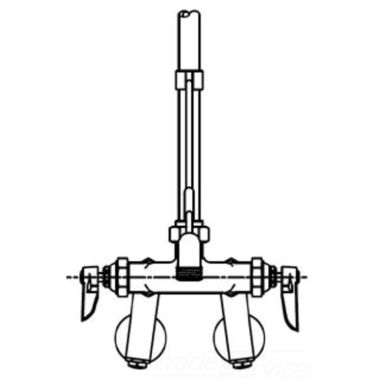 Click here to see T&S Brass B-0491-01 T&S Brass B-0491-01 Wall Mount Service Sink Faucet, Adjustable Centers
