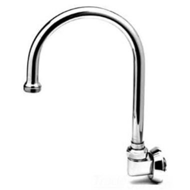Click here to see T&S Brass B-0528 T&S BRASS B-0528 SWIVEL GOOSENECK, WALL MOUNT, ROSESPRAY, 5-3/4
