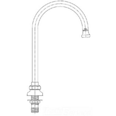 Click here to see T&S Brass B-0532 T&S BRASS B-0532 SWIVEL BASE OUTLET WITH SWIVEL GOOSENECK ASSEMBLY