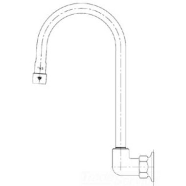 Click here to see T&S Brass B-0537 T&S BRASS B-0537 WALL MOUNT RIGID DUMMY GN,1/2