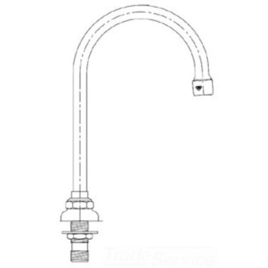 Click here to see T&S Brass B-0546-F07 T&S BRASS B-0546-F07 SWIVEL GOOSENECK, DECK MOUNT, LAMINAR FLOW, FLOW CONTROL, GPM